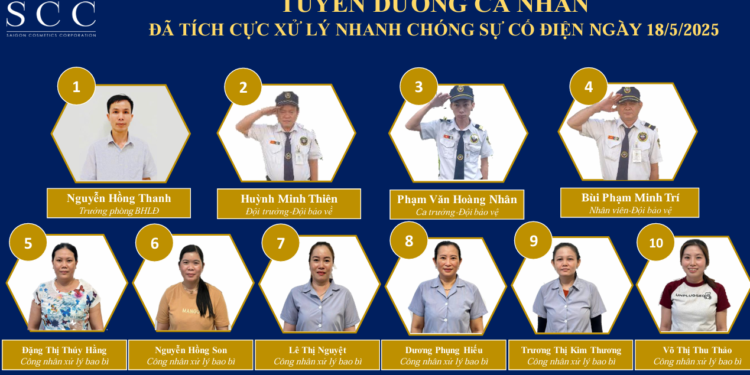 Thư Tuyên Dương Các Cá Nhân Đã Tích Cực Xử Lý Nhanh Chóng Sự Cố Điện Ngày 18/05/2025